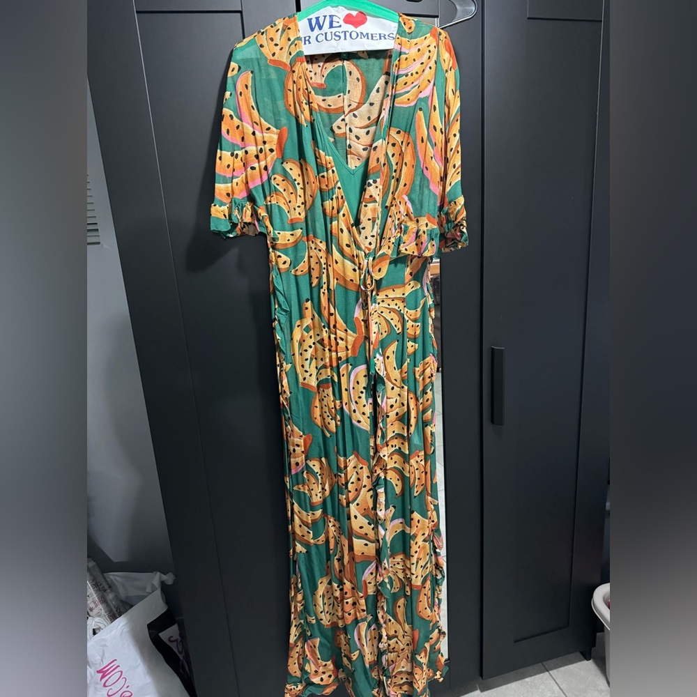 Farm banana dress worn once